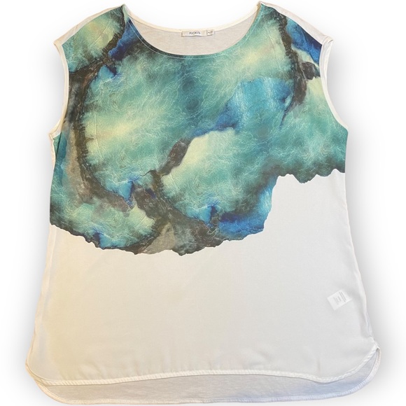 2for$30 NWOT Ricki’s Turquoise Printed Tunic Sleeveless Top Size XL - Picture 3 of 9
